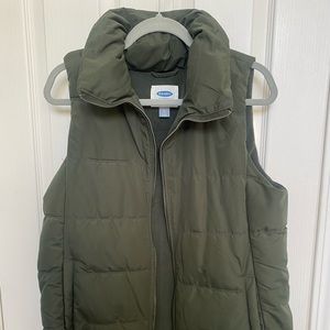 Army Green puffy vest size large